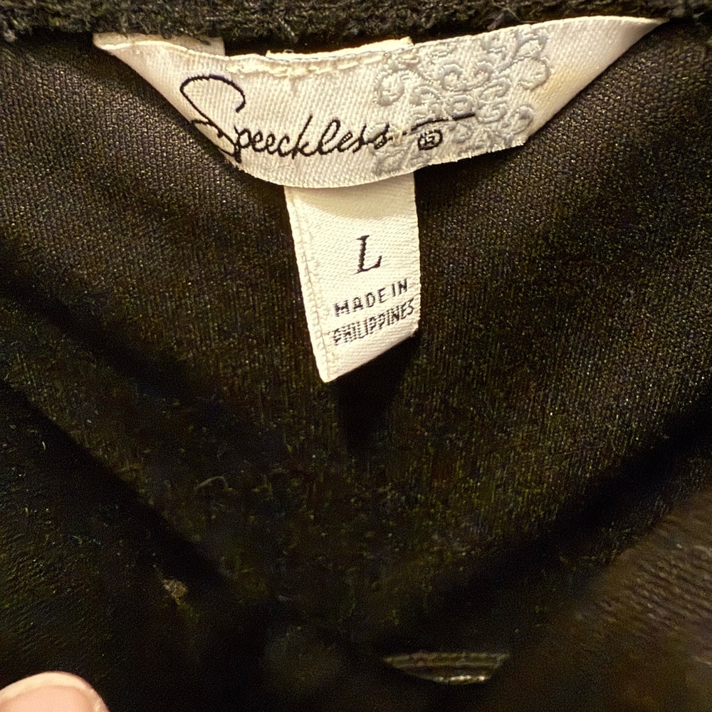 Speechless Elegant Black Garment